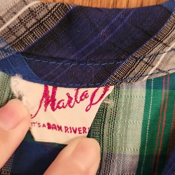 Vintage early to mid 1900's Marla D Side Zipper Dress/Appr Sz 6 - Picture 4 of 11